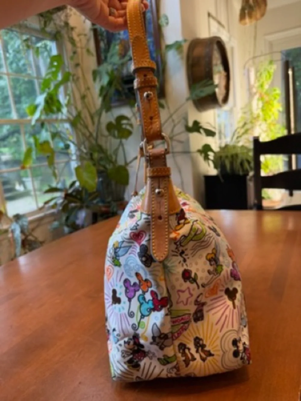 Dooney & Bourke Disney Parks Sketch Hobo Shoulder Bag Mickey Mouse Champsac